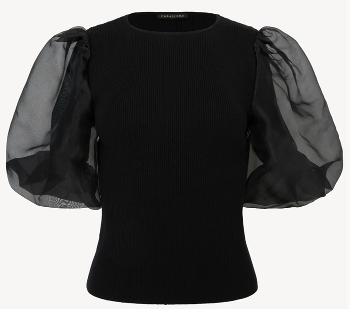 ALINA TOP IN BLACK