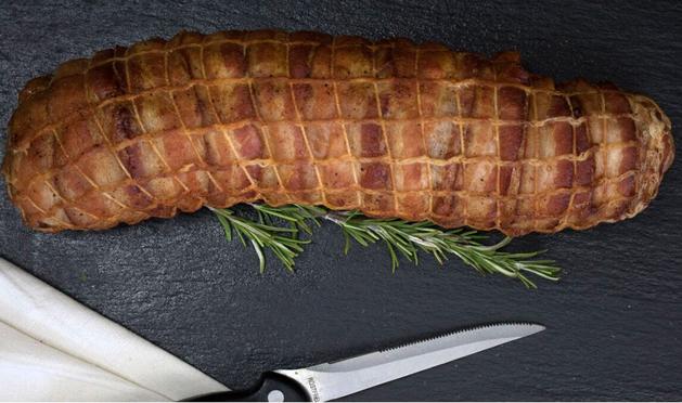 NolaCajun Bacon Wrapped Tenderloin with Boudin Louisiana Cajun Beef New Orleans