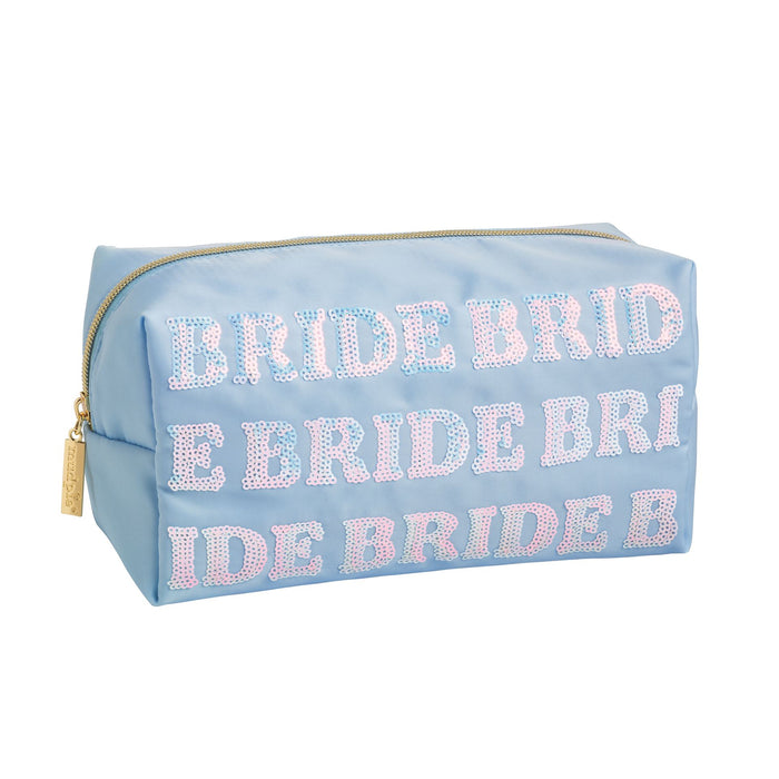 Light blue Bride pouch at an angle