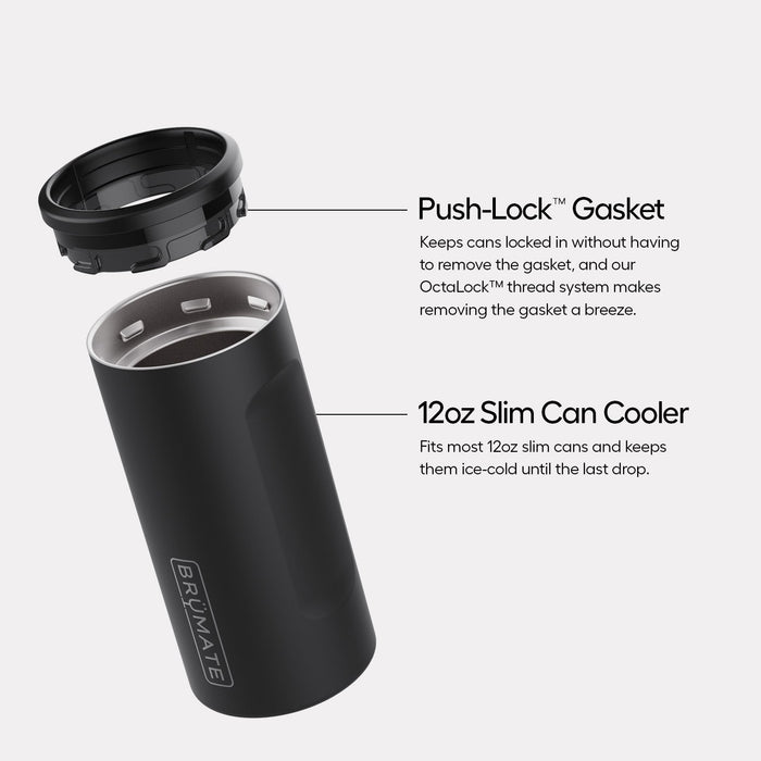 Diagram of the BrüMate slim can cooler's push-lock gasket