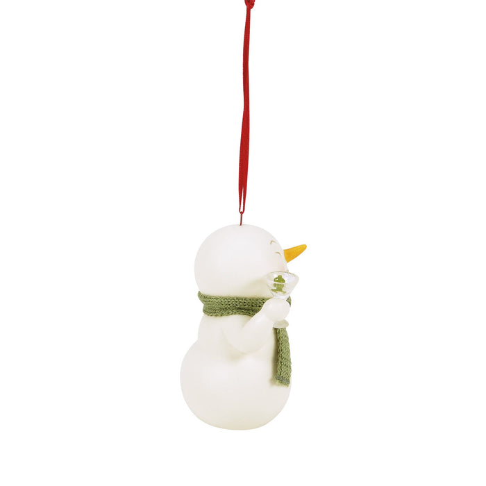 Drink Happy Thoughts ornament