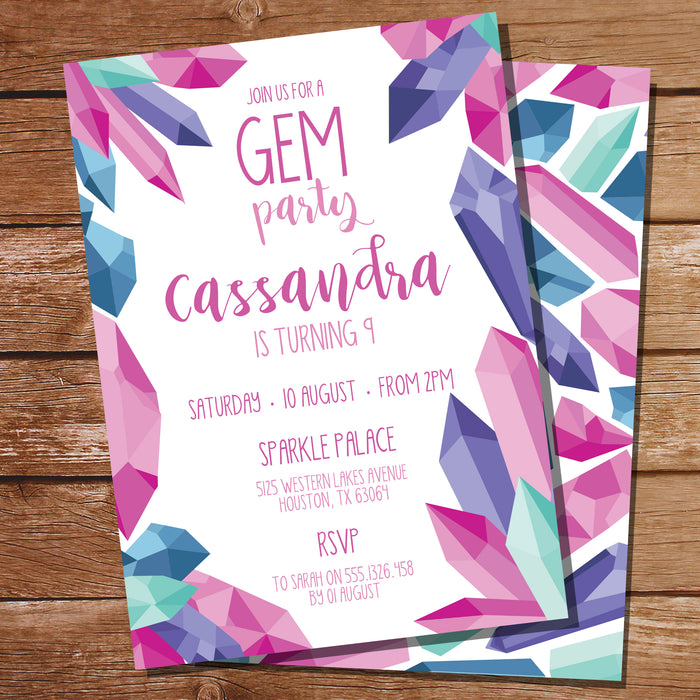 Gem Party Invitation