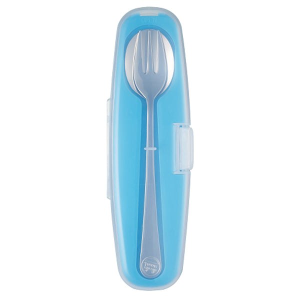 Innobaby Din Din Smart Stainless Spoon and Fork Set - Blue Product