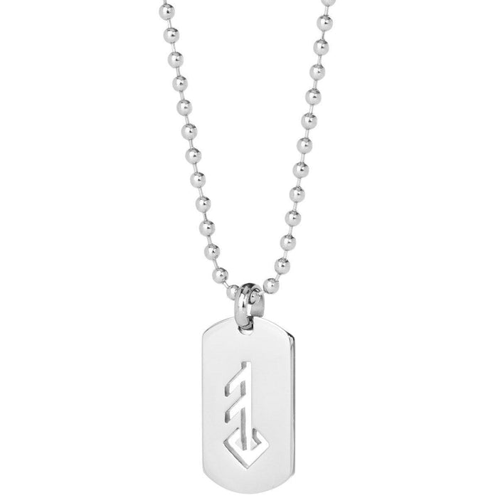 LOVE / ÁST STEEL DOG TAG NECKLACE