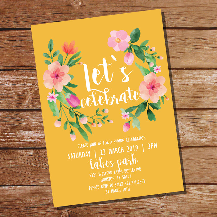 Spring Party Invitation