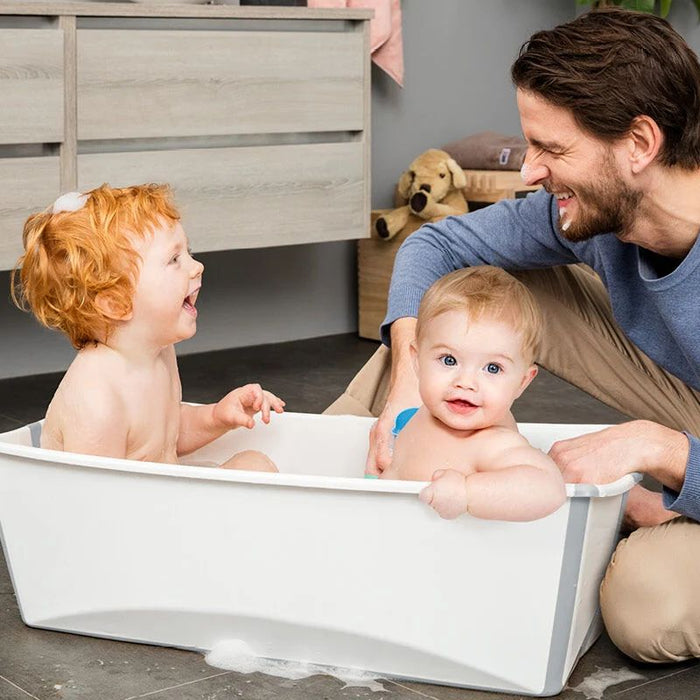 Stokke - Flexi Bath® Bundle Tub with Newborn Support XL (Sand Beige, Gift Box)