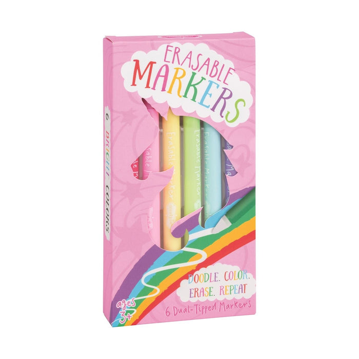 Unicorn erasable marker set in pastel colors