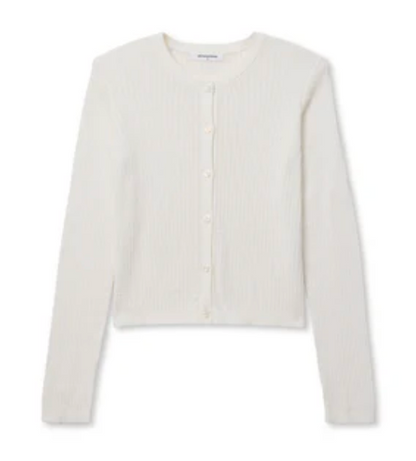 ADA POINTELLE BUTTON DOWN L/S CARDIGAN