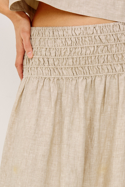 ALESSA IN HEATHERED FLAX