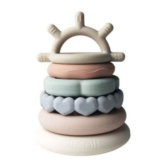 Ali + Oli Silicone Stacking Rings Moon Main Image.