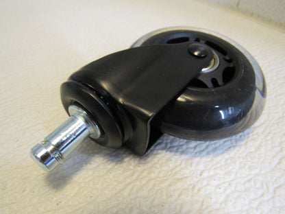 Amazon-Commercial-3-in-Transparent-Swivel-PU-Caster-Lot-of-5-Black-Max-65-lbs-234 6