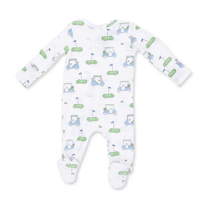 Angel Dear Golf Carts Blue - 2 Way Zipper Footie