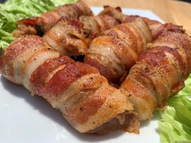 NolaCajun Bacon Wrapped Jalapenos with Cream Cheese and Shrimp Louisiana Cajun Appetizer New Orleans