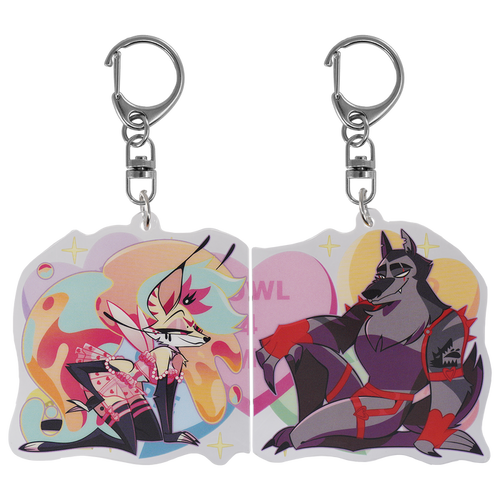 Bee x Vortex - Valentines 2025 Couple Magnet Acrylic Keychain *LIMITED STOCK*