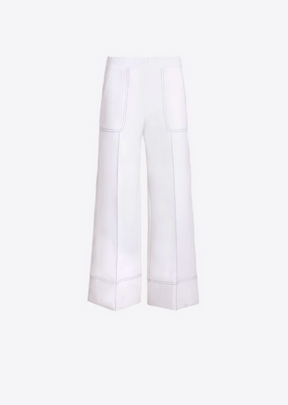 BETI WID LEG TROUSERS IN WHITE