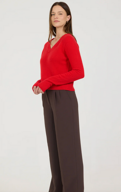 BLAKELY CASHMERE VNECK IN LINGON