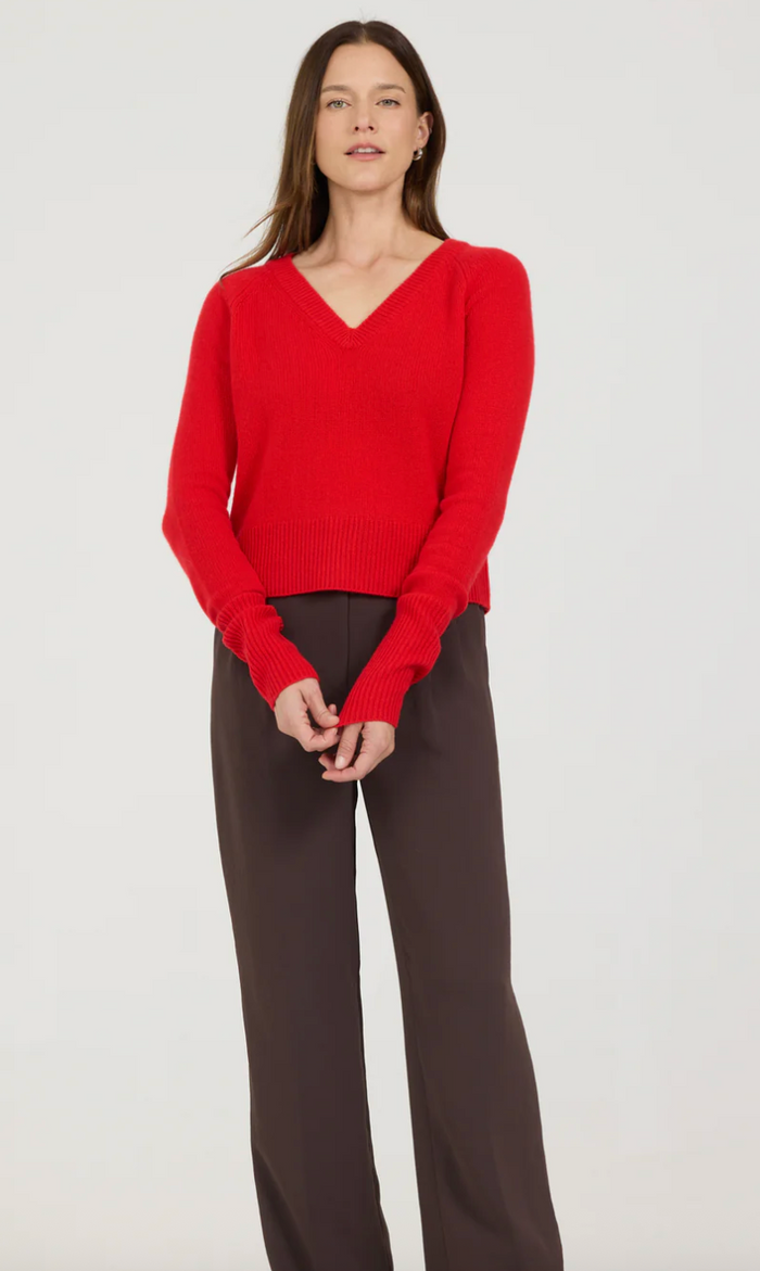 BLAKELY CASHMERE VNECK IN LINGON