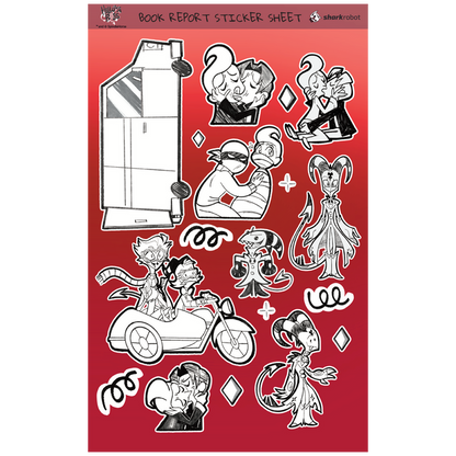 Book Report Drawings Poster Print W/Sticker Sheet *LIMITED STOCK*
