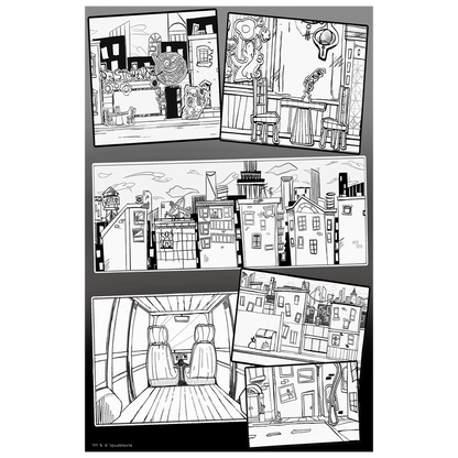 Book Report Drawings Poster Print W/Sticker Sheet *LIMITED STOCK*