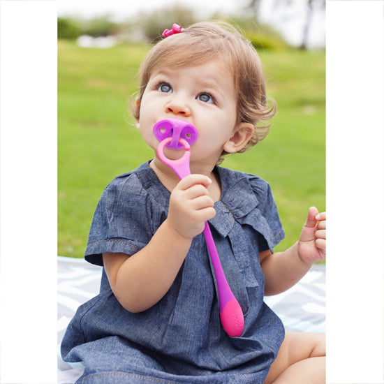 Boon Hitch Pacifier Teether - Magenta/Purple-2