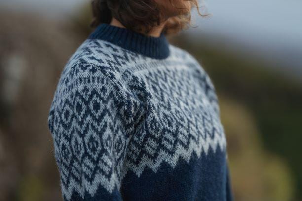 Borg - Icelandic sweater (Blue) - icelandicstore.is