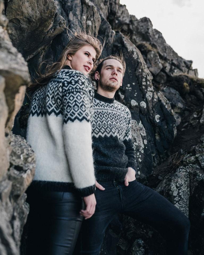 Borg - Icelandic sweater (White) - icelandicstore.is