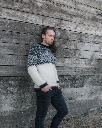 Borg - Icelandic sweater (White) - icelandicstore.is