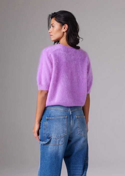 BRUSHED BELLI TEE IN MISTY PURPLE