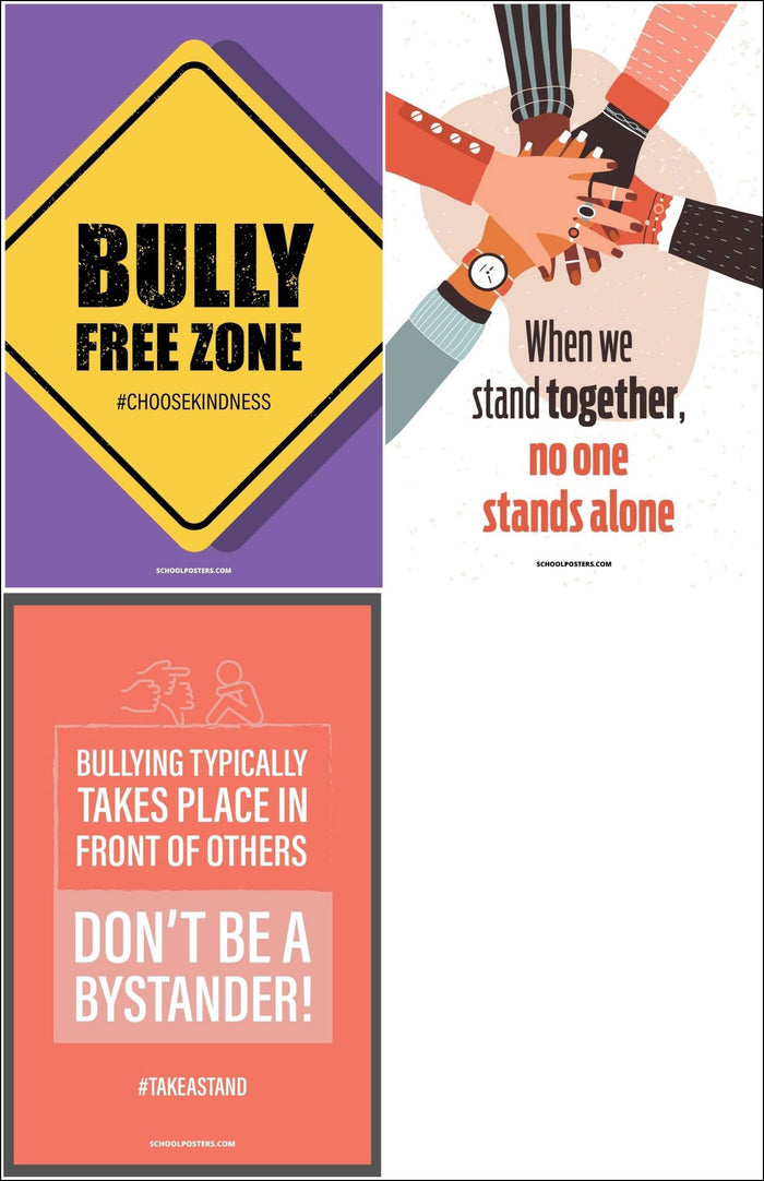Bullying Prevention & Awareness Poster Package (Set of 11)