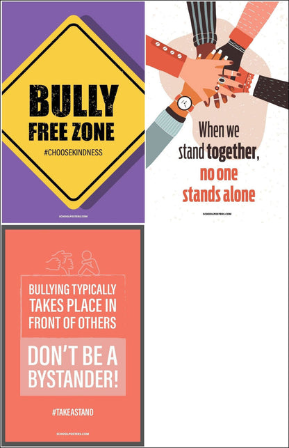 Bullying Prevention & Awareness Poster Package (Set of 11)