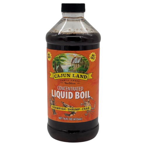 Cajun Land Liquid Crab Boil 16oz - Louisiana Seafood Boil Seasoning