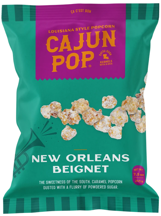 NolaCajun Cajun Pop Popcorn New Orleans Beignet Louisiana Cajun Snack New Orleans