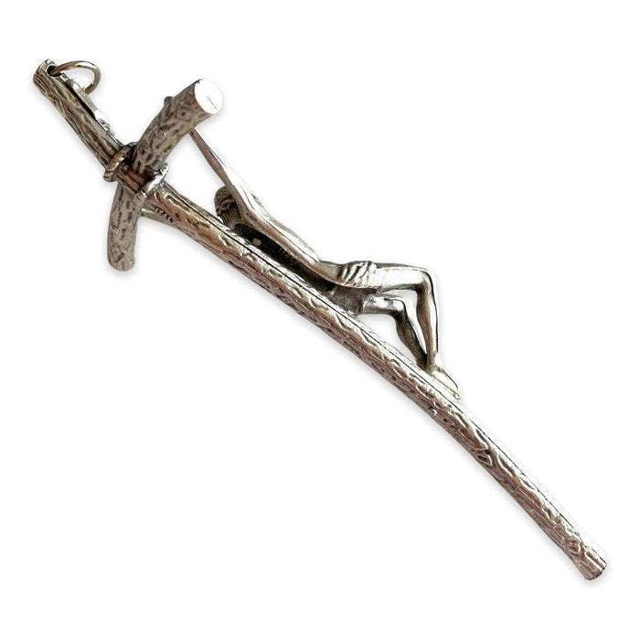 Catholic Wall Crucifix - Scorzelli 6" Cross- Blessed By Pope | Catholically