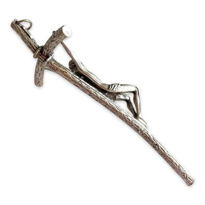 Catholic Wall Crucifix - Scorzelli 6" Cross- Blessed By Pope | Catholically