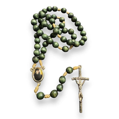 Chaplet with St. Faustina relic medal - Divine Mercy Rosary | Catholically
