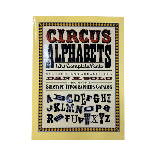 Circus Alphabets 100 Complete Fonts Book