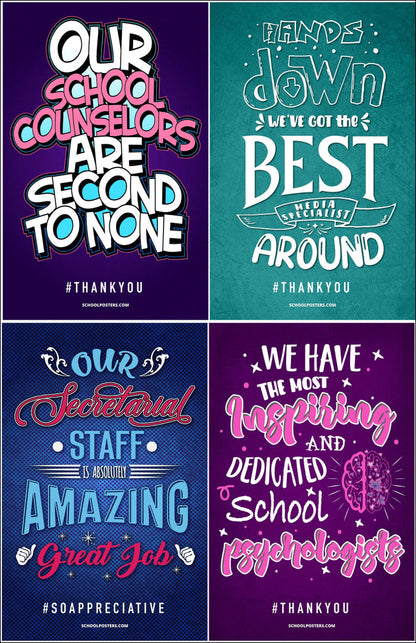 Classified Staff Appreciation Poster Package (Set Of 17)