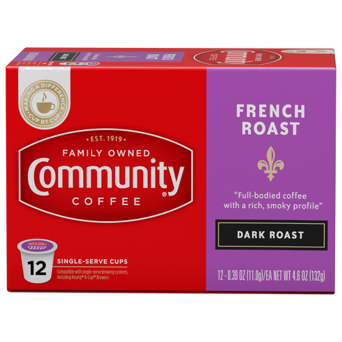 NolaCajun Community Coffee French Roast Single Serve Cups Louisiana Coffee New Orleans