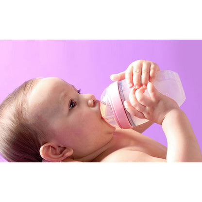 Comotomo Natural Feel Baby Bottle 5 oz - 2 pack - Pink-4