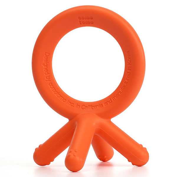 Comotomo Silicone Baby Teether - Orange Rattles & Teethers Kidsland 6.99