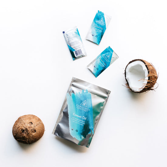 Conscious Coconut Mindful Mini Pouch - 10 Mini Packets Example