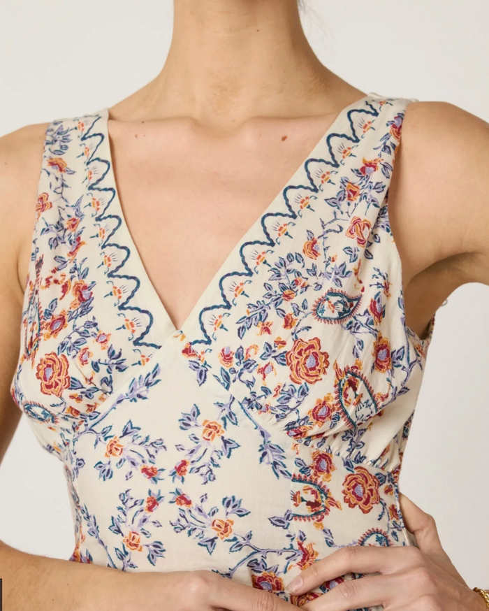 CONSTANCE ANKLE DRESS IN LA RAMOS PRINT