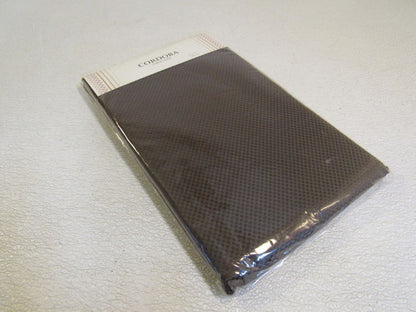 Cordoba-Tablecloth-Oblong-52-in-x-70-in-Brown-Woven-Checkered-Pattern-57281-200 1