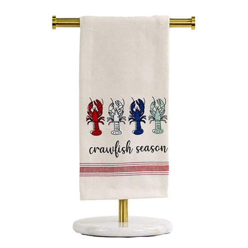 NolaCajun Crawfish Season Hand Towel Louisiana Cajun Crawfish Kitchen Towel