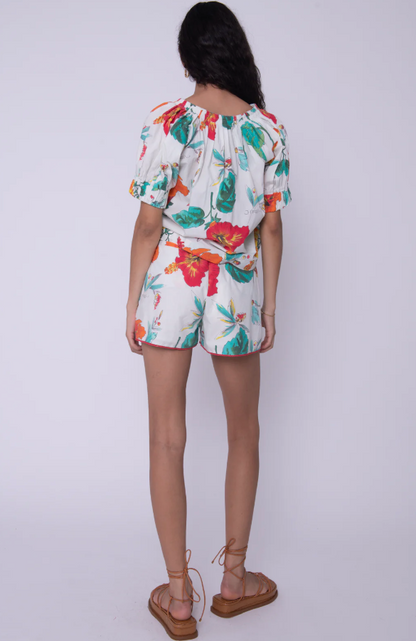 DAWSON TOP IN CARMELA FLORAL