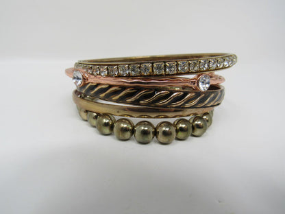 Designer-Bangle-Bracelet-Set-of-5-Female-Adult-Metallics-554 5