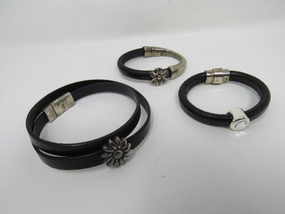 Designer-Bangle-Bracelets-Set-of-3-Flower-Design-Female-Adult-520 2