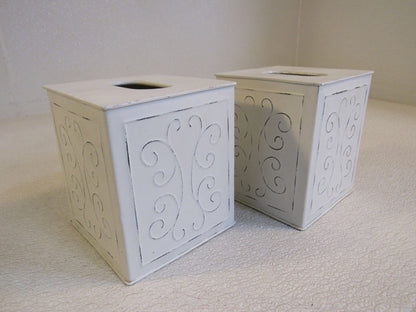 Designer-Tissue-Box-Set-of-2-Cream-1733-162 2