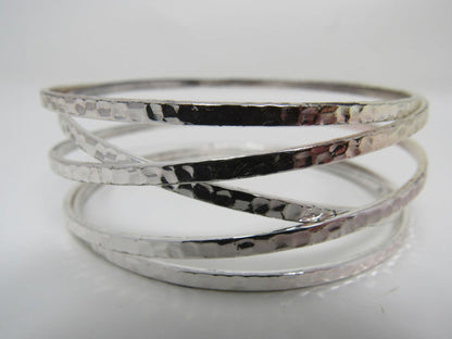 Designer-Wave-Wrap-Bangle-Bracelet-Silver-Female-Adult-532 5