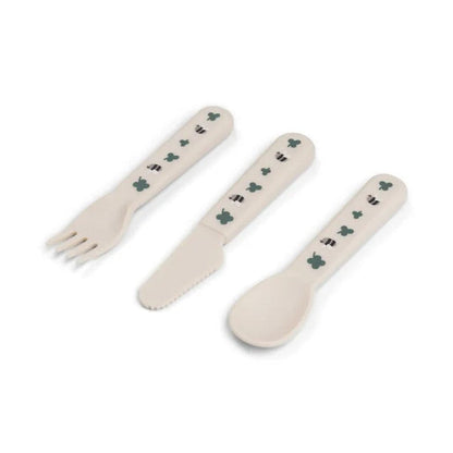 Done by Deer - Foodie cutlery set Tiny farm Sand
